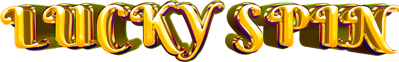 Lucky spin title with glowing wheel.